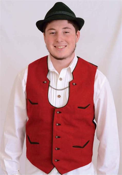 Traditional Mens Trachten Vests.